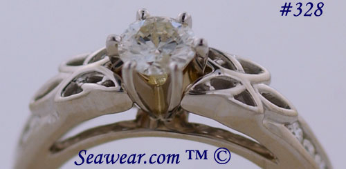 1/2 carat Celtic engagement ring