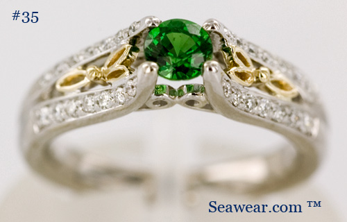 Celtic trinity knot engagement ring