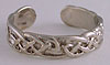 14k white  gold Celtic knot toe ring