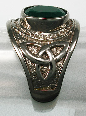 shite gold celtic ring
