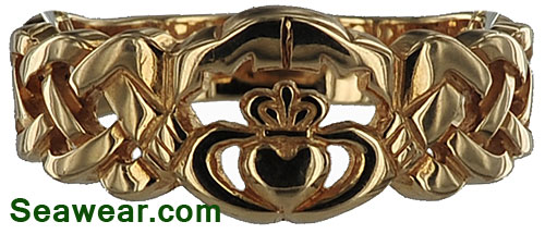 Celtic millennium Claddagh ring