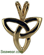 trinity knot necklace pendant