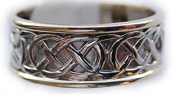 celtic double love knot ring