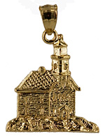 Connecticut lighthouse jewelry charm