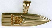 nautical gold jewelry power boat charm
