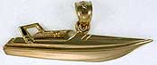 nautical gold jewelry speed boat charm