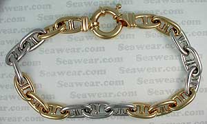 yellow and white gold bracelet