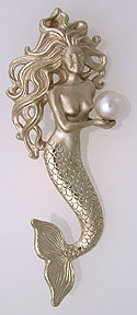 white gold mermaid necklace  jewelry