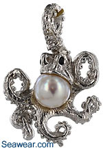 octopus necklace pendant