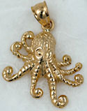 small adorable octopus pendant