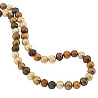 chocolate pearl jewelry necklace