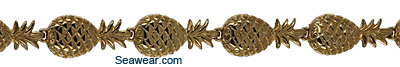 14kt gold pineapple jewelry bracelet