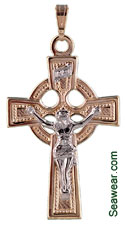 Celtic crucifix cross