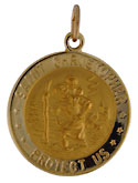 St Christopher military medal