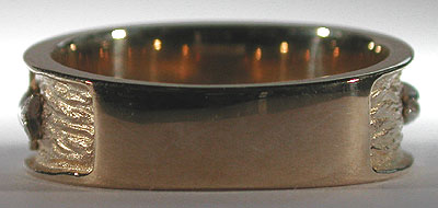 rear of the trout wedding band for sizing