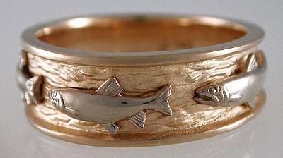 falling springs trout wedding ring
