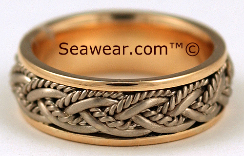 life mates wedding band in two tone 14kt gold