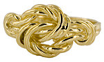 double strand lovers knot ring