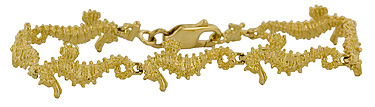 14kt sea horse bracelet