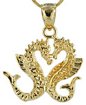 sea horse lovers pendant