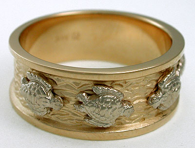 turtle wedding ring