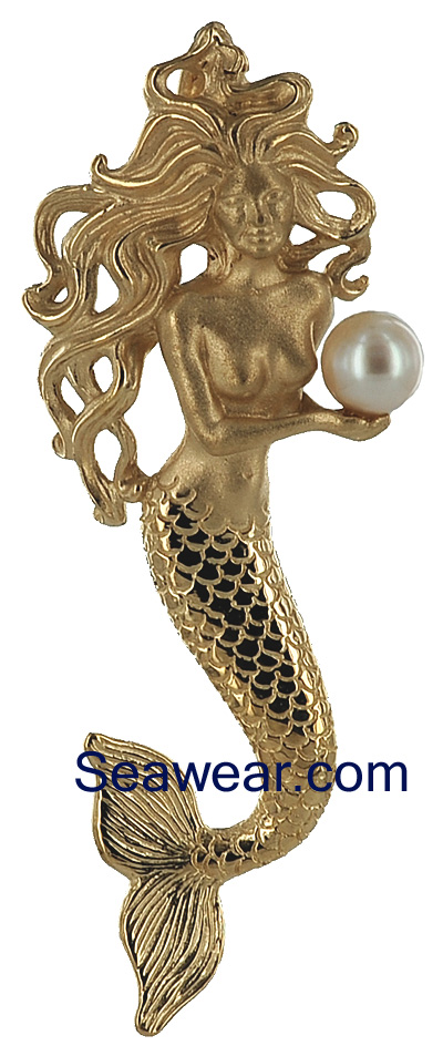 mermaid necklace pendant