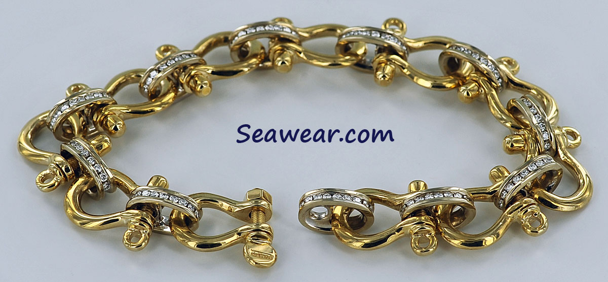 Sterling Anchor Chain Bracelet - Nautical Silver Bracelets - Seafaring Bracelet 