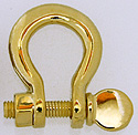 heavy 14kt shackle earring