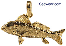 redfish jewelry necklace pendant