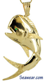 Peter Costello bull nose dolphin fish jewelry pendant
