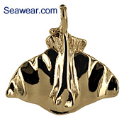 14kt gold manta jewelry sting ray necklace pendant