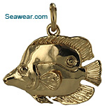foureye butterflyfish necklace pendant or bracelet charm