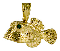 14kt trunkfish necklace jewelry