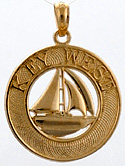 Key West sailboat pendant