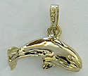 gold gray whale jewelry charm