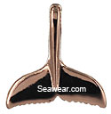 14k rose gold humpback whale tail fluke