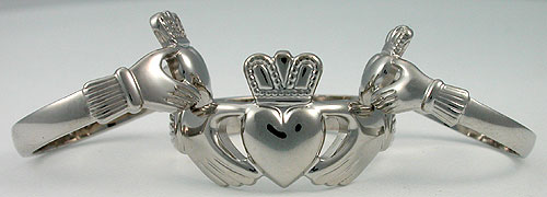 white gold Claddagh ring