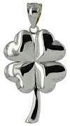 white gold four leaf clover shamrock jewelry